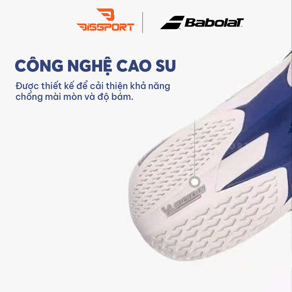 Giày Pickleball/Tennis BABOLAT JET MACH 4 ALL COURT MEN Đen Vàng Chính Hãng - Đế Siêu Bám - GIảm Chấn - Linh Hoạt